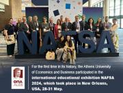 For the first time in its history, the Athens University of Economics and Business participated in the international educational exhibition NAFSA 2024, which took place in New Orleans, USA, 28-31 May