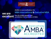 Reaccreditation of the MBA International and the Executive MBA by AMBA - The Association of MBAs